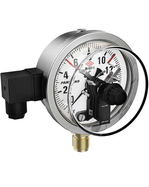 PAKKENS MK 100 Tek Kontak Basınç Ölçer (1NC & 1NO)